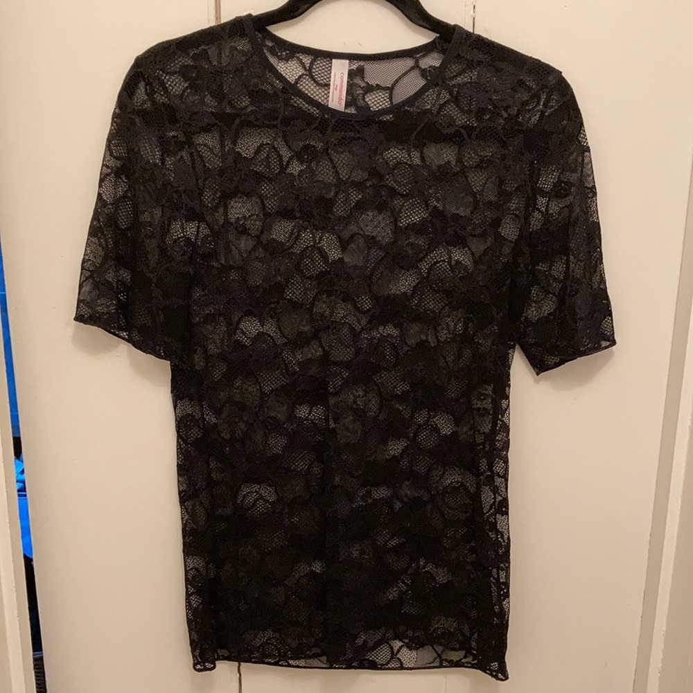 Commando lace T shirt size Large- never worn